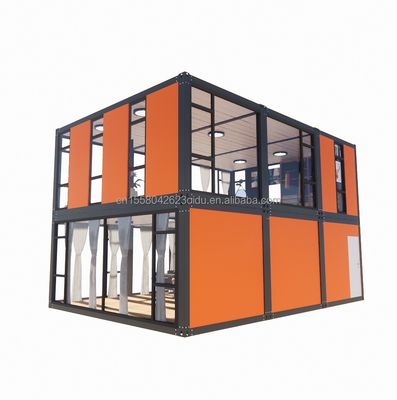 Hôtel Produit en acier à paquet plat Design moderne Appartement fabriqué par Cbox Luxe Maison de conteneur portable à deux couches