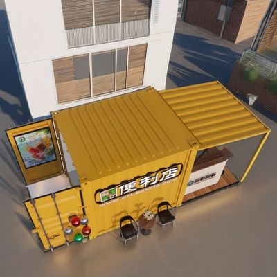 Barres de conteneurs préfabriquées pour la restauration rapide en extérieur