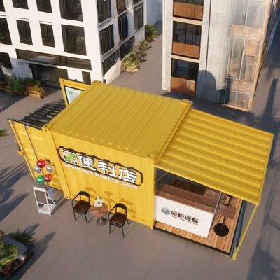 Barres de conteneurs préfabriquées pour la restauration rapide en extérieur