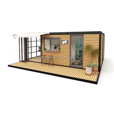 Hôtel Accommodation 2024 Style Luxe maison miniature portable préfabriquée avec 50/75/100mm ondes panneaux sandwich murs et design