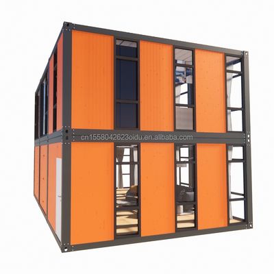 Hôtel Produit en acier à paquet plat Design moderne Appartement fabriqué par Cbox Luxe Maison de conteneur portable à deux couches