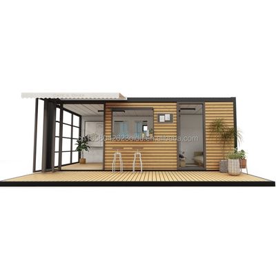 Hôtel Accommodation 2024 Style Luxe maison miniature portable préfabriquée avec 50/75/100mm ondes panneaux sandwich murs et design