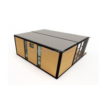 Hôtel Accommodation 2024 Style Luxe maison miniature portable préfabriquée avec 50/75/100mm ondes panneaux sandwich murs et design