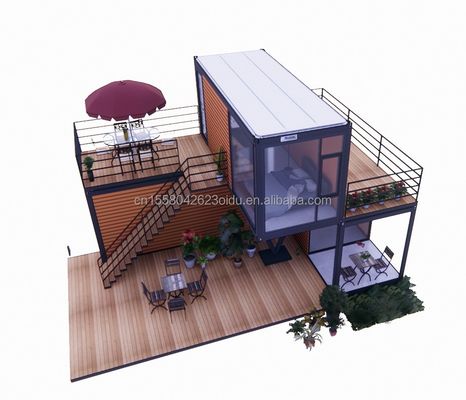 50/75/100 mm Panneau sandwich ondulé Mur 20 pieds Contenant d'expédition portable Magasin de vêtements Magasin mobile préfabriqué Magasin de détail pop-up