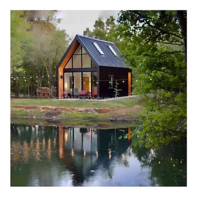 fenêtres en alliage d'aluminium préfabriquées en acier à épaisseur légère bâtiment de conteneurs maison portable moderne conception triangulaire pour les hôtels