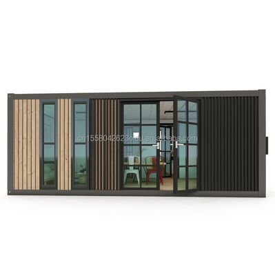 Maison mobile amovible personnalisable UE Deux chambres à coucher Deux maison de conteneurs préfabriquée de 20 pieds pour une vie personnalisée