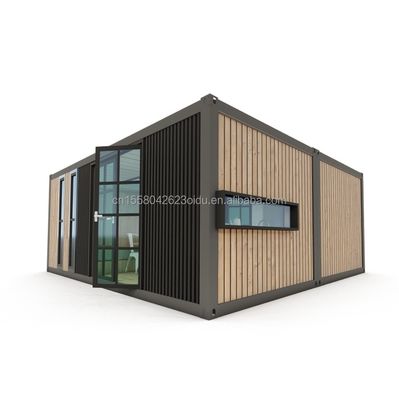 Maison mobile amovible personnalisable UE Deux chambres à coucher Deux maison de conteneurs préfabriquée de 20 pieds pour une vie personnalisée