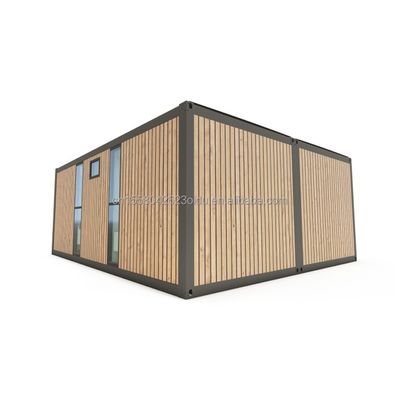 Maison mobile amovible personnalisable UE Deux chambres à coucher Deux maison de conteneurs préfabriquée de 20 pieds pour une vie personnalisée