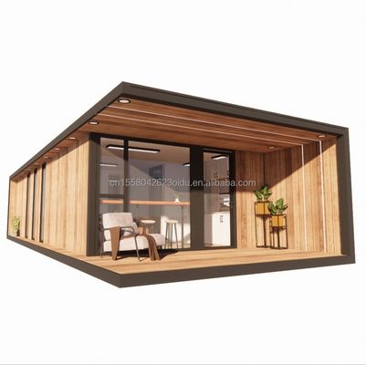Acier galvanisé pliable portable modulaire 2-3 chambres préfabriqué Pack plat mobile cabine de jardin Hôtels Villas maisons prêtes à l'emploi