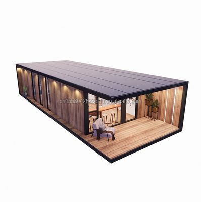 Acier galvanisé pliable portable modulaire 2-3 chambres préfabriqué Pack plat mobile cabine de jardin Hôtels Villas maisons prêtes à l'emploi