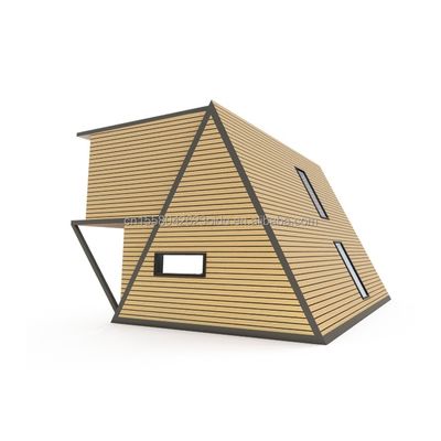Maison miniature préfabriquée portable avec châssis en acier en acier galvanisé 180g et 50/75/100mm Wave Sandwich Panel Walls