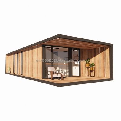 Acier galvanisé pliable portable modulaire 2-3 chambres préfabriqué Pack plat mobile cabine de jardin Hôtels Villas maisons prêtes à l'emploi