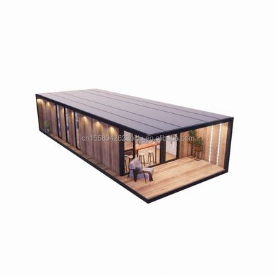 Acier galvanisé pliable portable modulaire 2-3 chambres préfabriqué Pack plat mobile cabine de jardin Hôtels Villas maisons prêtes à l'emploi