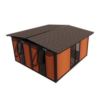 Containers pliants en acier modulaires de luxe résistant au vent de 20 pieds et 40 pieds pour villas