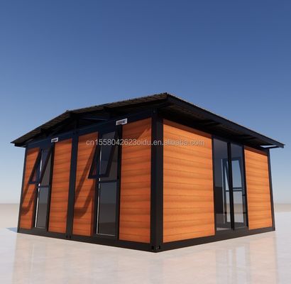 Containers pliants en acier modulaires de luxe résistant au vent de 20 pieds et 40 pieds pour villas