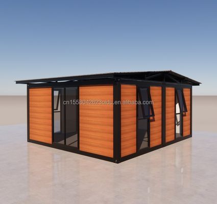 Containers pliants en acier modulaires de luxe résistant au vent de 20 pieds et 40 pieds pour villas