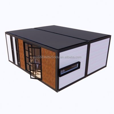 Acier galvanisé pliant 180g UE moderne 2 chambres préfabriquées en acier maison de conteneurs expandable Conception pour l'application du centre commercial