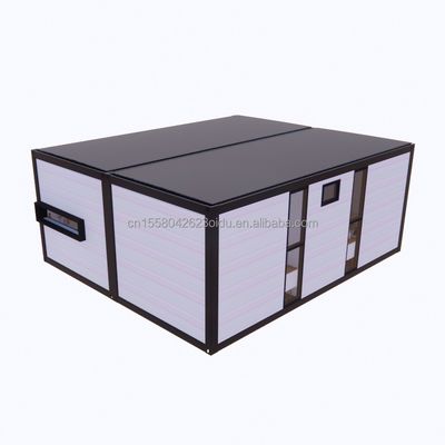 Acier galvanisé pliant 180g UE moderne 2 chambres préfabriquées en acier maison de conteneurs expandable Conception pour l'application du centre commercial