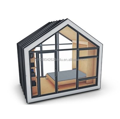 Container d'expédition modifié maison préfabriquée toit triangulaire et fondation en bois stable pour la maison de conteneur en acier résidentiel