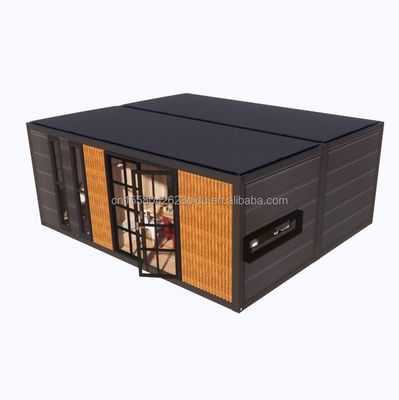 Maison de conteneurs en acier expandable moderne de 2 chambres à coucher Conception préfabriquée pour l'application du centre commercial Variations de couleur personnalisées