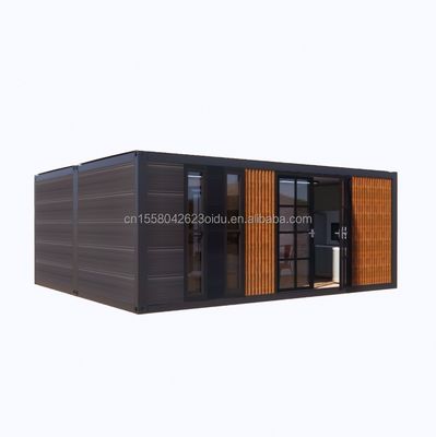 Maison de conteneurs en acier expandable moderne de 2 chambres à coucher Conception préfabriquée pour l'application du centre commercial Variations de couleur personnalisées