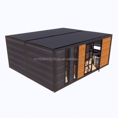Maison de conteneurs en acier expandable moderne de 2 chambres à coucher Conception préfabriquée pour l'application du centre commercial Variations de couleur personnalisées