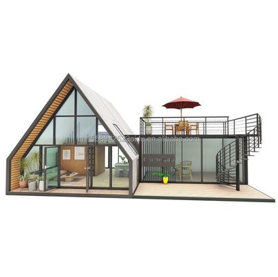 Couleur personnalisée UE Maison de conteneurs moderne préfabriquée Maison portable modulaire Maison modulaire Maison préfabriquée en acier léger
