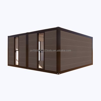 Maison de conteneurs en acier préfabriqué moderne de 2 chambres à coucher pour l'application de centre commercial