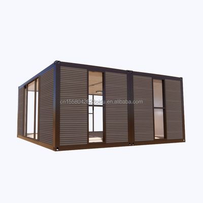 Maison de conteneurs en acier préfabriqué moderne de 2 chambres à coucher pour l'application de centre commercial