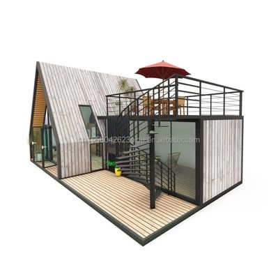 Couleur personnalisée UE Maison de conteneurs moderne préfabriquée Maison portable modulaire Maison modulaire Maison préfabriquée en acier léger
