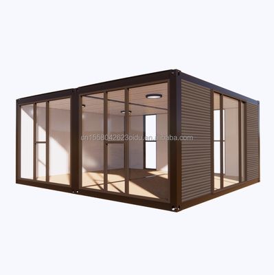 Maison de conteneurs en acier préfabriqué moderne de 2 chambres à coucher pour l'application de centre commercial