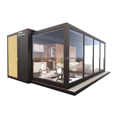 Structure principale Tubes carrées en acier galvanisé 20 pieds 40 pieds Container d'expédition extensible Maison pour deux chambres à coucher en Australie