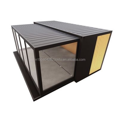 Structure principale Tubes carrées en acier galvanisé 20 pieds 40 pieds Container d'expédition extensible Maison pour deux chambres à coucher en Australie