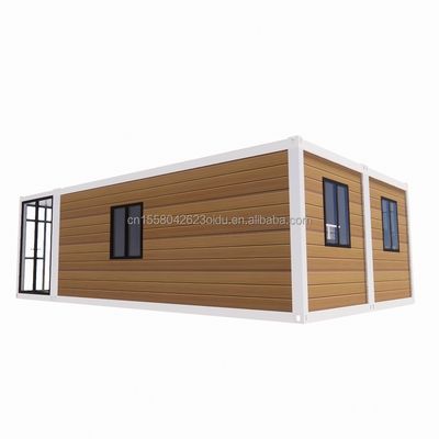 Maison de conteneurs modernes élargis de 20 pieds pour carport mobile préfabriqué panneau sandwich en acier matériel hôtel restaurant bar