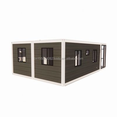 Maison de conteneurs modernes élargis de 20 pieds pour carport mobile préfabriqué panneau sandwich en acier matériel hôtel restaurant bar