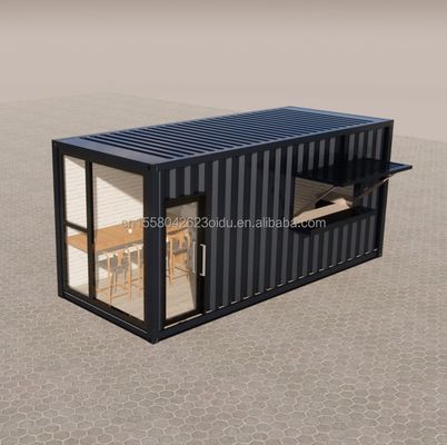 Couleur personnalisée en acier galvanisé pliant 180g Restaurant de restauration rapide et magasin pop-up Mini-magasin