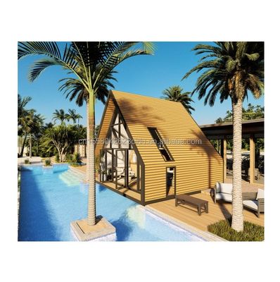 Container d'expédition en acier extérieur de 20 pieds ou 40 pieds Autre conception moderne maison de conteneurs triangulaire pour hôtel ou vacances en couple