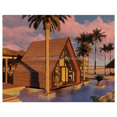Container d'expédition en acier extérieur de 20 pieds ou 40 pieds Autre conception moderne maison de conteneurs triangulaire pour hôtel ou vacances en couple