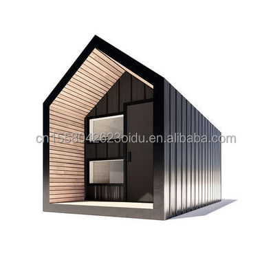 Structure principale Tubes carrées en acier galvanisé Maison extérieure triangulaire moderne Conçue avec du matériau de panneau sandwich pour magasin