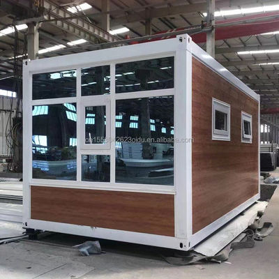 Bureau de conteneurs modulaires à la maison de couleur personnalisée pour le style luxueux 20 pieds maison de conteneurs mini-préfabriquée intégrée
