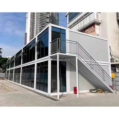 Bureau de conteneurs modulaires à la maison de couleur personnalisée pour le style luxueux 20 pieds maison de conteneurs mini-préfabriquée intégrée