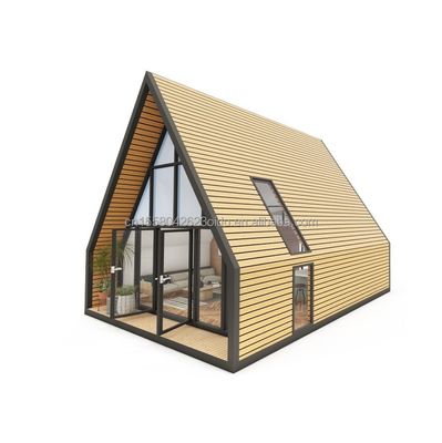 Conception de maison de conteneur à paquet plat de structure en acier triangulaire moderne de l'UE pour une maison en bois à moins de 20 pieds ou 40 pieds Application de centre commercial