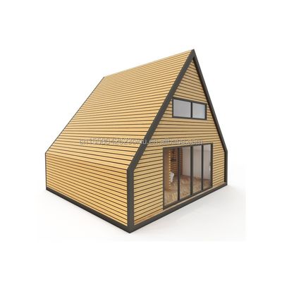 Conception de maison de conteneur à paquet plat de structure en acier triangulaire moderne de l'UE pour une maison en bois à moins de 20 pieds ou 40 pieds Application de centre commercial