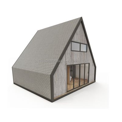 Conception de maison de conteneur à paquet plat de structure en acier triangulaire moderne de l'UE pour une maison en bois à moins de 20 pieds ou 40 pieds Application de centre commercial
