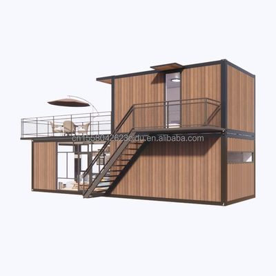 Transfert de conteneur de 40 pieds sur mesure pour l'UE Modulaire moderne pour bureau ou supermarché en acier galvanisé pliable 180g cadre en acier en bois