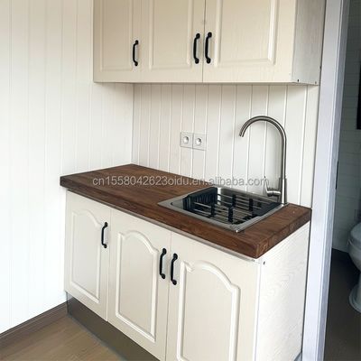 EU 20ft maisons en bois préfabriquées maisons en acier galvanisé structure moderne maison préfabriquée de luxe pour en couleur personnalisée