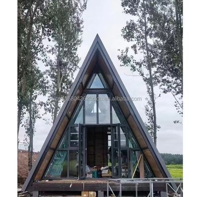 Maison moderne triangulaire maison modulaire maison conteneur maison un cadre maison de camping en bois hôtel maison avec couleur personnalisée