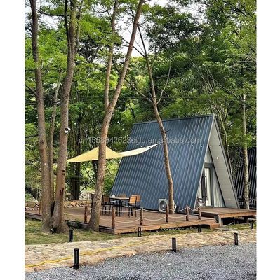 Maison moderne triangulaire maison modulaire maison conteneur maison un cadre maison de camping en bois hôtel maison avec couleur personnalisée