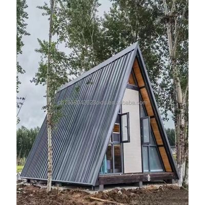 Maison moderne triangulaire maison modulaire maison conteneur maison un cadre maison de camping en bois hôtel maison avec couleur personnalisée