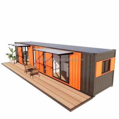 Appartement de conteneur 40FT Modulaire maisons en bois finie personnalisée couleur indépendante appartement étudiant maison préfabriquée